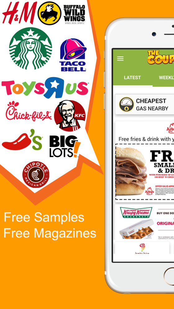 Free samples and store coupons in The Coupons App
