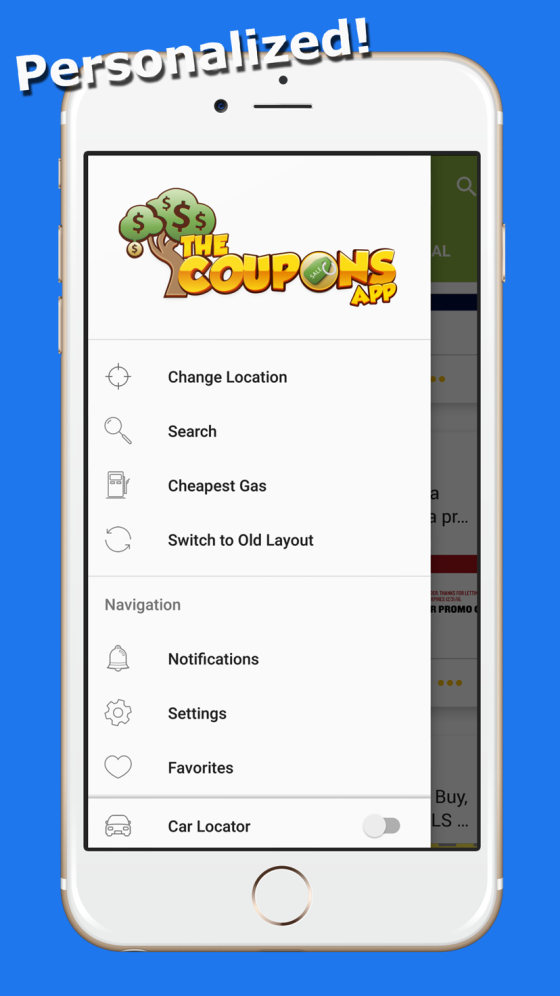 Local deals and promo codes in The Coupons App